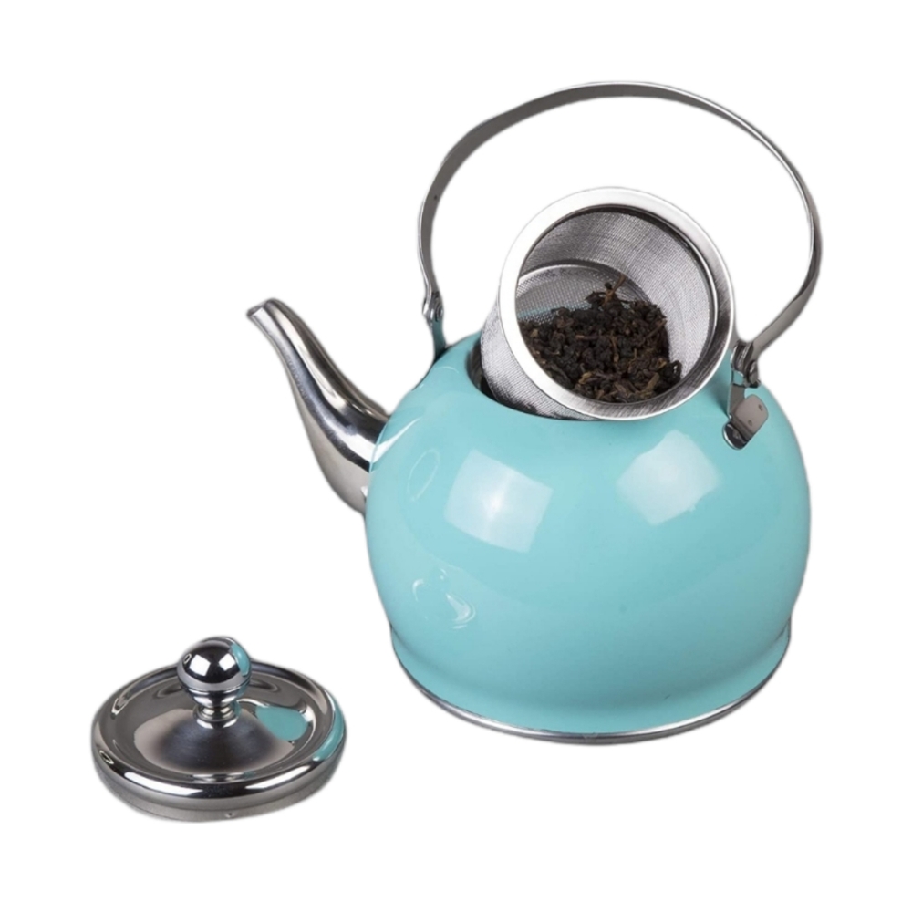 Creative Home Royal Stainless Steel Tea Kettle w/ Removable Infuser Basket